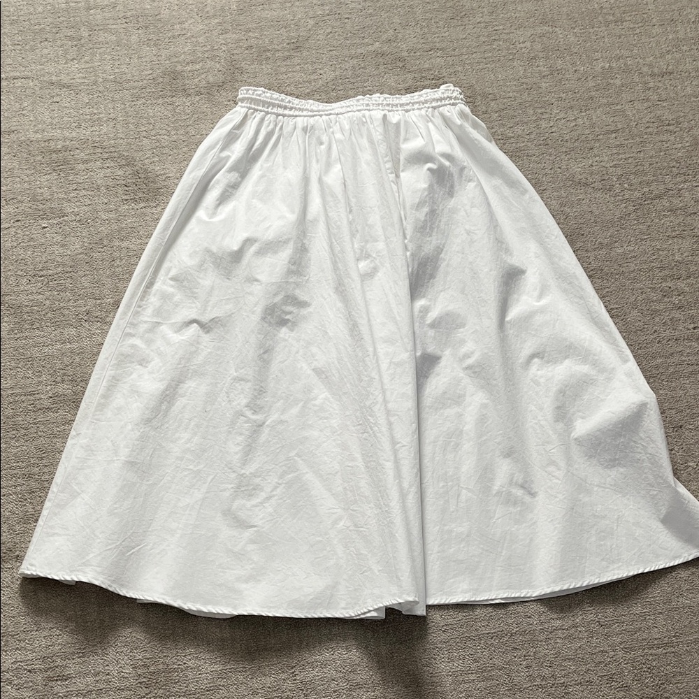 Classic White Full Midi Skirt by Madewell